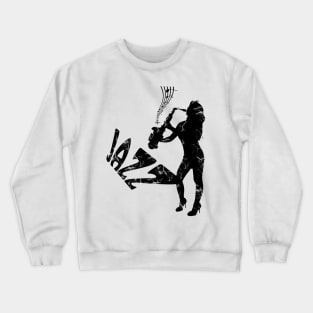 saxophone, jazz girl Crewneck Sweatshirt